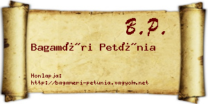 Bagaméri Petúnia névjegykártya